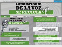Tablet Screenshot of laboratoriodelavoz.com